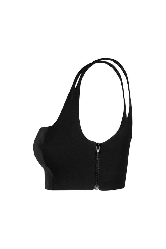 Jane Siyah Crop Top