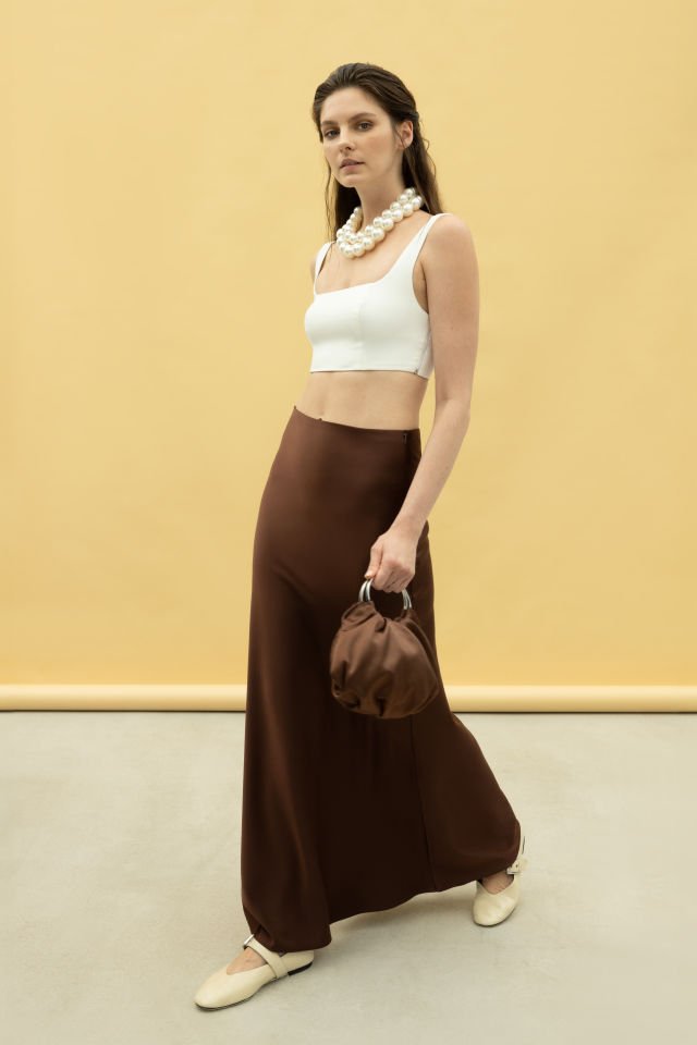 Jane Beyaz Crop Top
