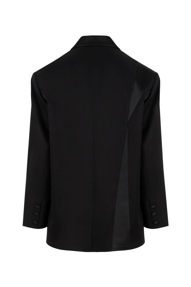 Hera Siyah Tasarım Blazer Ceket