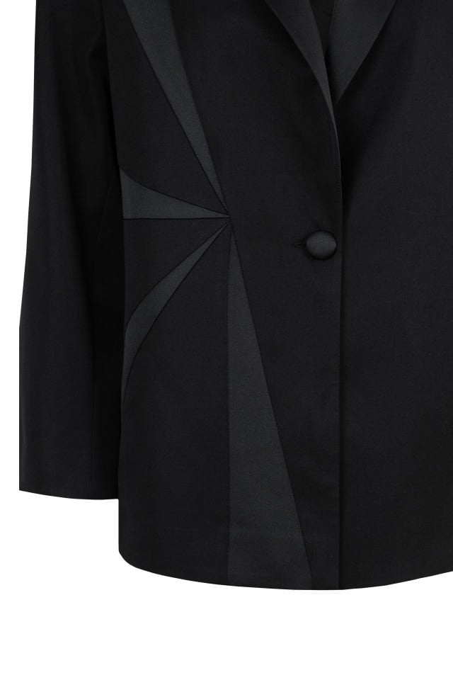 Hera Siyah Tasarım Blazer Ceket