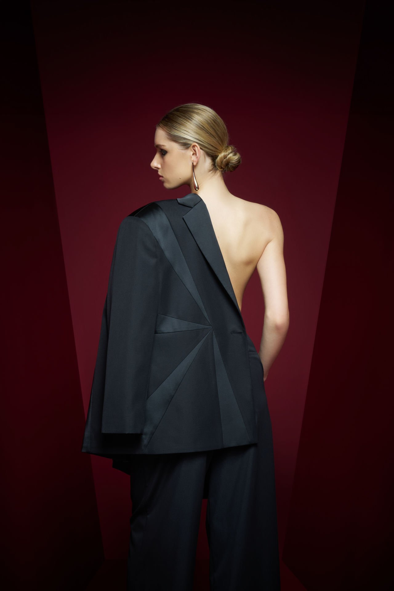 Hera Siyah Tasarım Blazer Ceket