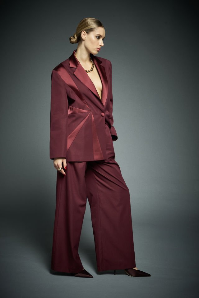 Hera Bordo Pantolon