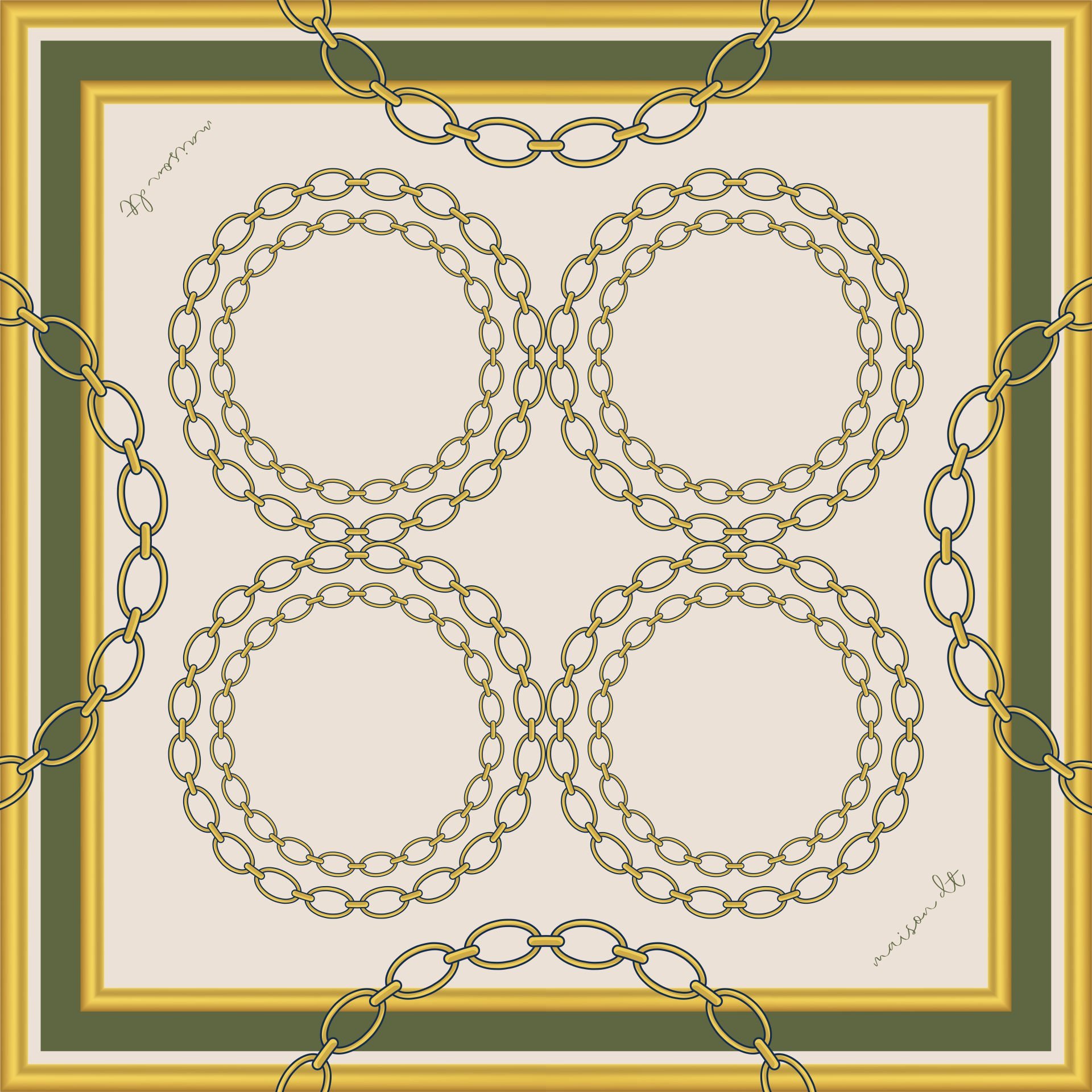 Contessa Tasarım Fular 70x70