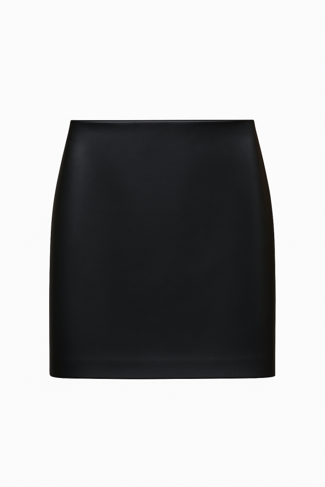 Cozy Suni Deri Mini Etek